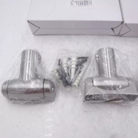 Pamex 2 Pack Pamex Flange Sets Satin Nickel For Curved Shower Rod BSFSN-05