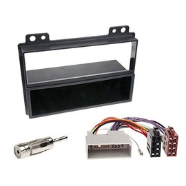 1 DIN Radio Installation Kit Fascia Radio Connection Cable Antenna Adaptor for Ford Fiesta (JH1) 2001-2005