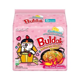 Samyang Buldak Hot Spicy Chicken Ramen Noodle, Various Flavors Instant Food - Flavor: Cheese Flavor, Package: 5 Packs