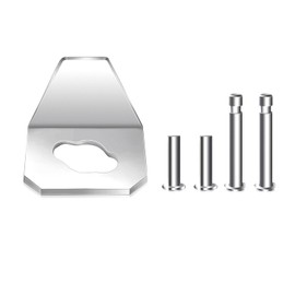 Mirfane 5-Pack Heavy Duty Screen Door Closer Replacement Kit - Compatible with Andersen Larson Pella Emco - Includes 4 Steel Pins & 1 Reinforced Iron Plate for Storm/Security Doors