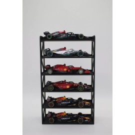 Unbranded 6 Car  1:43 1/43 F1 Formula One Race Car Display Stand Wall Mount Costco 6 Pack