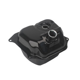 Minho Motorcycle Scooter Gas Fuel Tank in Iron Material Compatible with Chinese GY6 50CC Scooter Mopeds Taotao ATM50,Black Color Zhongneng wolf