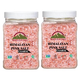 Himalayan Chef Pink Himalayan Salt Coarse Grain, Refill Grinders 5 lb - 2 Count, Plastic Jar (Pack of 2)