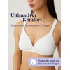 Naturana® Women’s Bra without Underwire (Cup A–D), 100% Padded Straps,