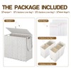 Greenstell Laundry Hamper with Wheels&Lid,130L Large 3 Sections Clothes Hamper