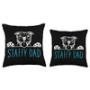 Staffy Dad Merch Staffy Dad with Staffordshire Bull Terrier Dog