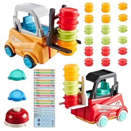 SPHERETRON Engineer Forklift Transport Game Forklift Transport Game Forklift Toy Kids Engineering Truck Forklift Toy Forklift Stackable Toy for Children, Gift
