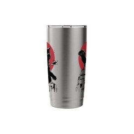 Kaiju Monster Cat Japanese Anime Retro Vintage Manga Comic Stainless Steel Insulated Tumbler