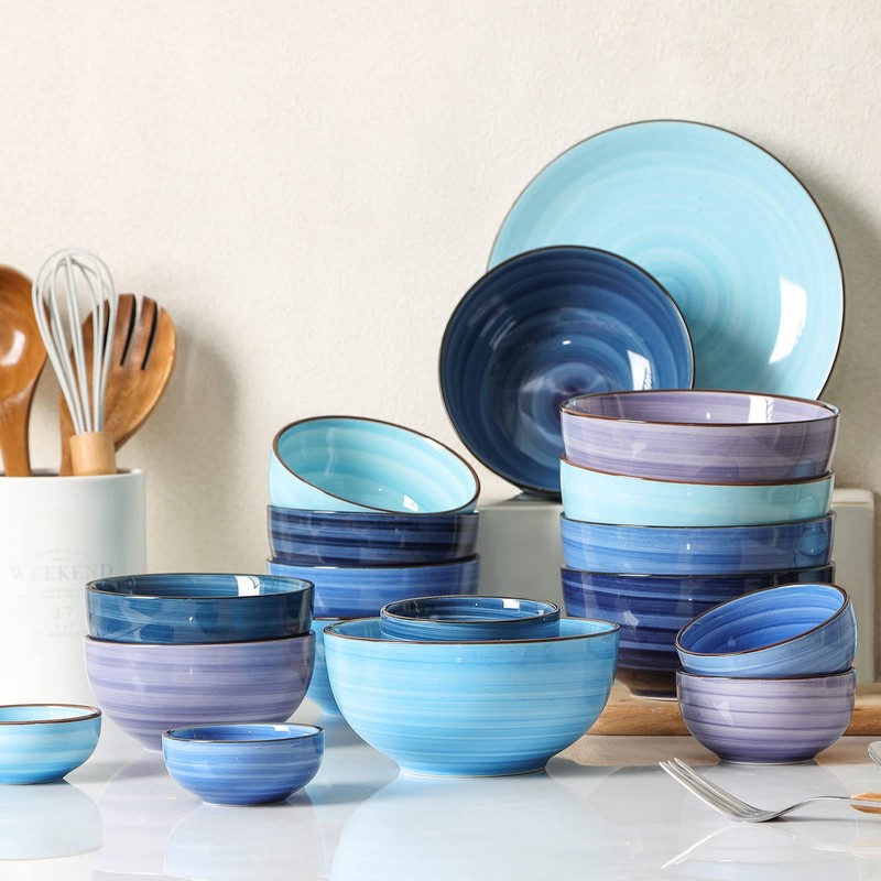 Selamica Ceramic 12 Oz Dessert Bowls Set, Small Bowls for
