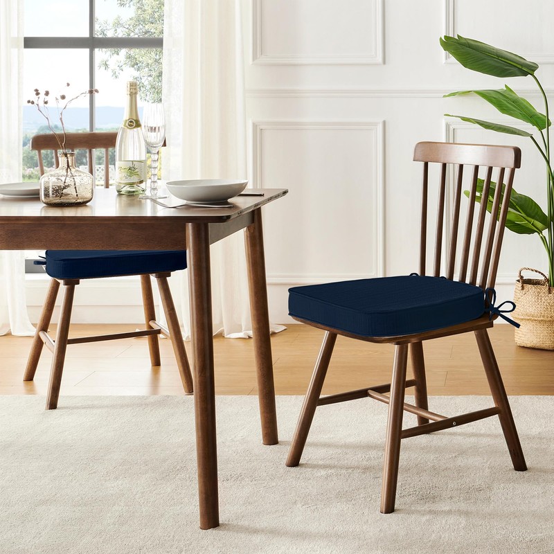 downluxe Chair Cushions for Dining Chairs, Waterproof Kitchen Chair Pads,
