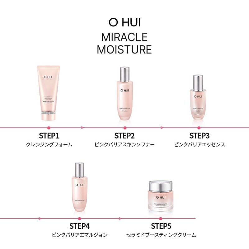 O HUI Miracle Moisture Cleansing Foam, 7.8 fl oz (200