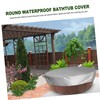 Outanaya 1Pc Round Hot Tub Cover Outdoor Bathtub Protector Durable