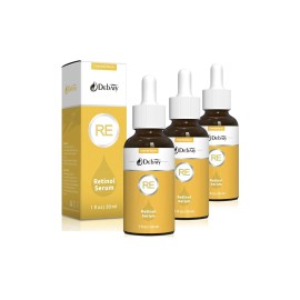 Retinol DEBAIY 3-Pk Retinol Serum for Face Anti Aging Serum w/FREE 1oz Hyaluronic Acid