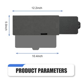 Car Visor Extender Sun Blocker, Waterproof Car Sun Visor with Side Sunshade, Anti-glare Visor for Safe Driving (Dark Brown)