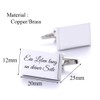 ID Cufflinks with Engraving of Your Desired Stainless Steel in