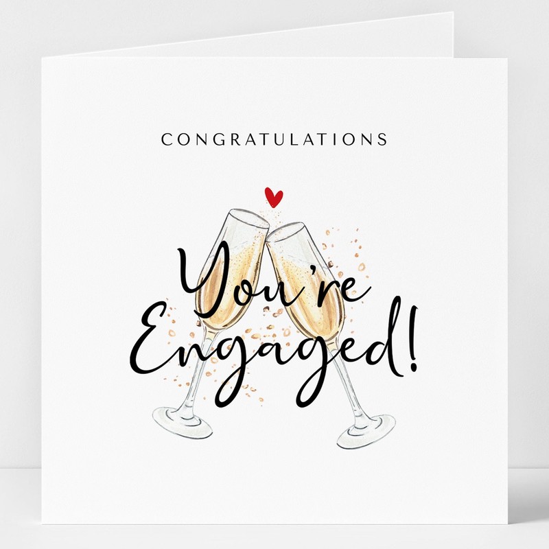 Congratulations You're Engaged, Engagement Greeting Card
