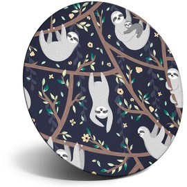 Destination Vinyl ltd Magnet for Refrigerator, Fridge - Cute Cartoon Lazy Sloth Animal for Office, Cabinet and Whiteboard, Magnetic Stickers, 15976