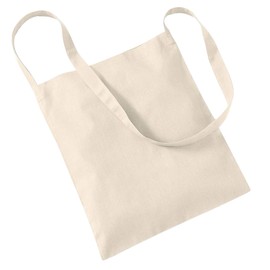 Westford Mill Unisex Adult WM107NATU Wm107 Promo Sling Tote - Natural One Size - Natural, One Size