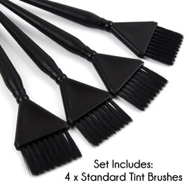 Classic Hair Dye Brushes - 4 Standard Size Tint Brushes for Hair Color - Hair Dye Brush Applicator - Hair Coloring Brush - Color Brushes for Hair Salon - Highlight Brush