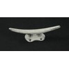 Set of 4 Weathered White Cast Iron Boat Cleat Wall