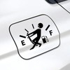 Funny Car Stickers High Gas Consumption Decal Fuel Gage Empty