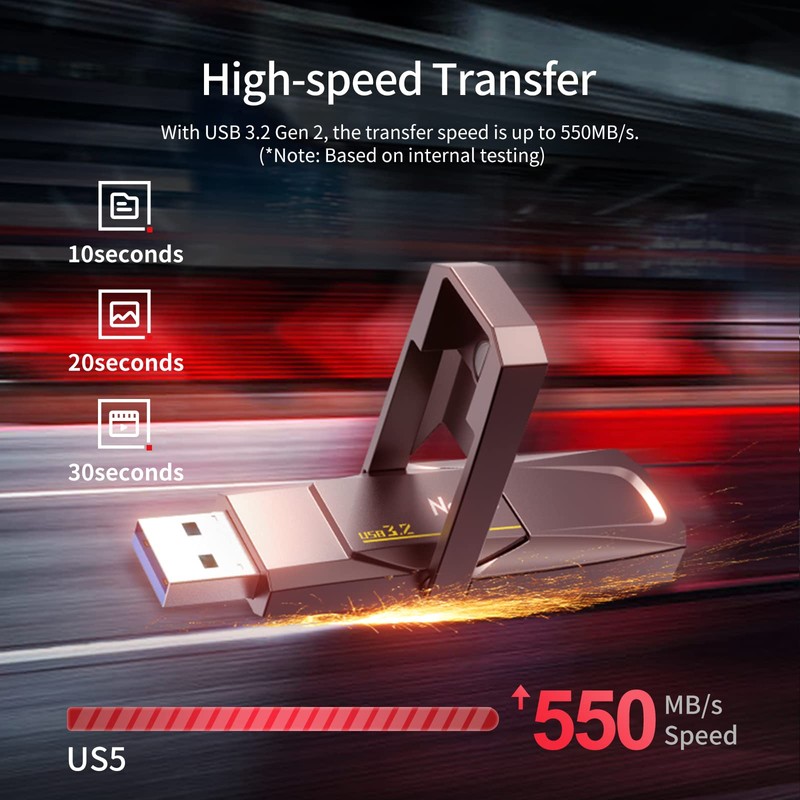 Netac US5 256GB Solid USB State Drive External Portable USB