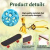 BFSYRR Tortoise Toys, Adjustable Leash and Skateboard, Tortoise Treat Ball,
