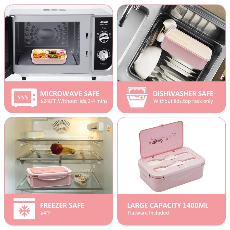 LOVINA Bento Boxes for Adults - 1100 ML Bento Lunch