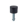Rockwood 466 Molded Heavy Duty Door Stop, 2" Depth x