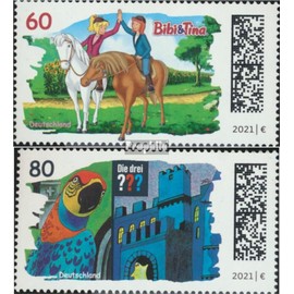 FRD (FR.Germany) 3648-3649 (complete.issue.) unmounted mint/never hinged ** MNH 2021 Bibi & Tina, the three ??? (Stamps for collectors) Horses/zebras