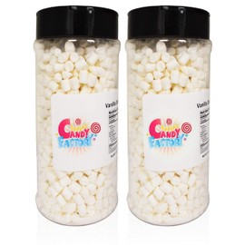 Sarah's Candy Factory Variety Dehydrated Marshmallow Bits, Vanilla Marshmallows in Jar, Assorted Marshmallows in Jar Vanilla-Vanilla