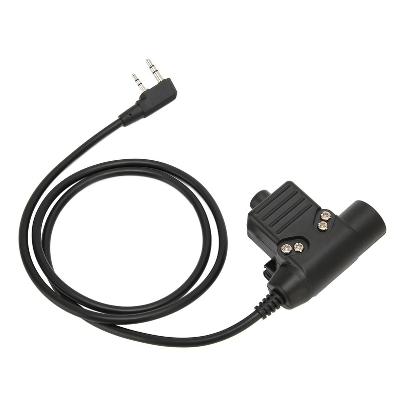 U94 PTT System Military Adapter 2 Pin 3.5mm Headset Adapter