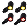 QUASCO Front Rear Motorcycle Turn Signals, Mini Size Led Brake