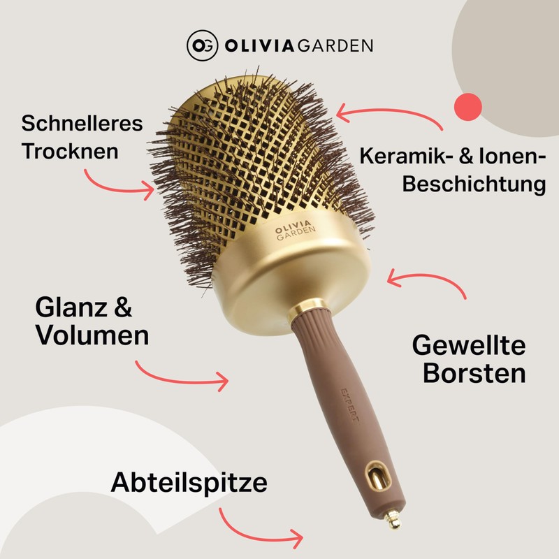 Olivia Garden Expert Blowout Shine - Gold & Brown -