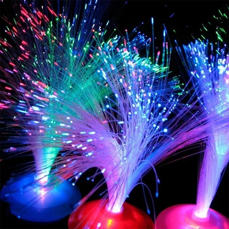 Led 20 Centros De Mesa Fibra Optica Adorno Arreglos Decoracion