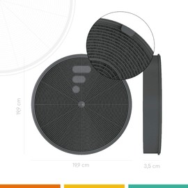 Fac FC13 - actived carbon filter for cooker hood - Electrolux eff76 Bosch DHZ5316 DHZ5315 Siemens LZ55651 Neff z5135x1 Falcon Faber