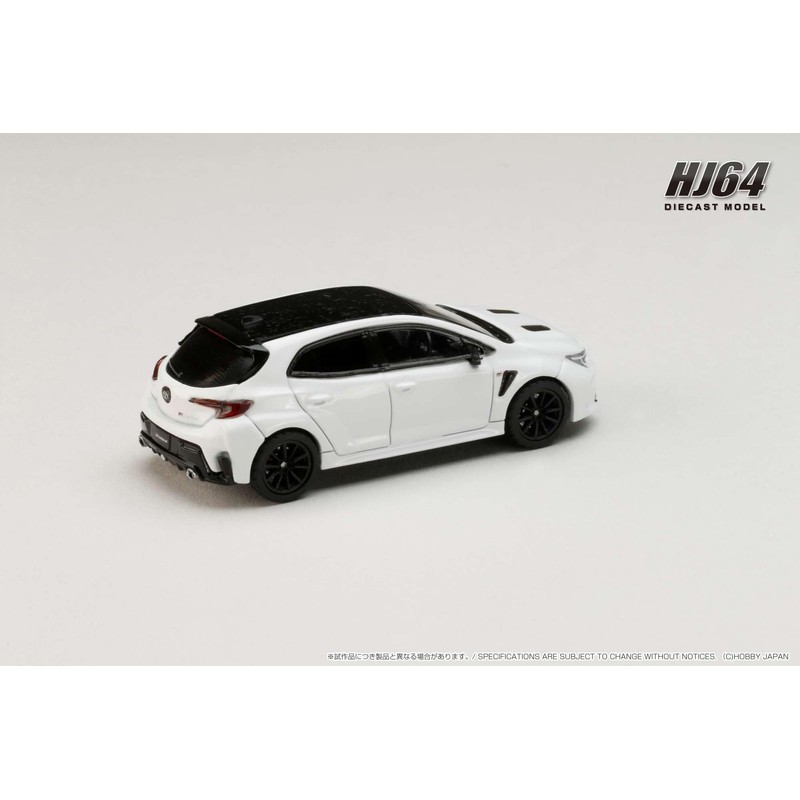 HJ64 1/64 Toyota GR Corolla RZ Super White II Finished