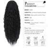 YAMEL Drawstring Ponytail Extension for Women Natural Black Synthetic 22