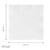 Liflicon 50 Disposable Cotton Face and Body Towels Dry Wipes