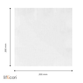 Liflicon 50 Disposable Cotton Face and Body Towels Dry Wipes Cleaning Cloths for Home and Kitchen 100% Natural 20 x 20 cm
