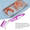 Denture Cleaning Brush Set, 1 Premium Denture Cleaner Set Top