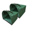 Parliky 2pack Semicircular Dustpan Design Garden Bags Lawn and Leaf