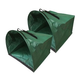 Parliky 2pack Semicircular Dustpan Design Garden Bags Lawn and Leaf Trash Bags Yard Waste Containers Outdoor Use