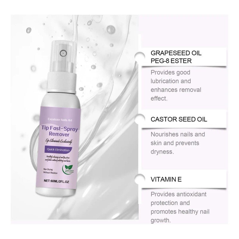 B The Nail Glue Removeer Elimina El Pegamento Sin D