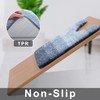 smiry Microfiber U-Shape Toilet Mat, Non-Slip Shaggy Soft Pedestal Mat