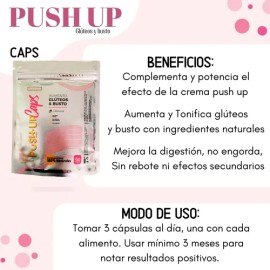 Aumento De Busto Y Glúteos Push Up Crema, Push Up Caps                                                                                                