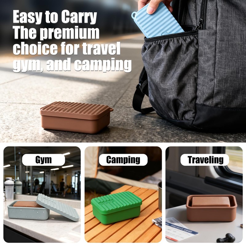 OTHIX Large Leakproof Travel Soap Case for 10 oz Bar