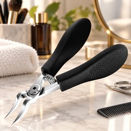 Heavy Duty Stainless Steel Toenail Clipper – Serrated Blade Nail Trimmer Tool for Thick Nail Care & Personal Grooming