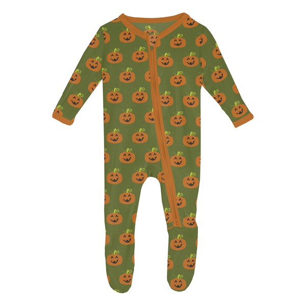 KicKee Spooky Soft Halloween Zip Footie – Cozy One-Piece Pajamas