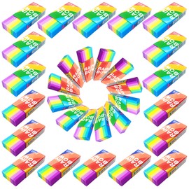 2B Children's Eraser, 30 Pieces Children's Eraser, Soft Eraser, Mini Eraser, 2B Soft School Eraser Set, Eraser Cube for Children, Children's Party Bag, Gift Toy for Schools, Sketches, Office